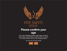 Tablet Screenshot of fivesaintsdistilling.com